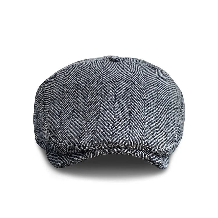 The Original 5-Panel Scally Cap - Grey Herringbone