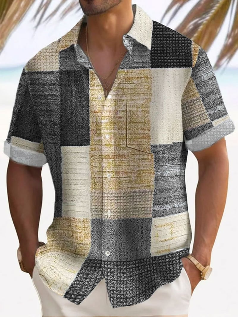 Men's Resort Style Print Shirt