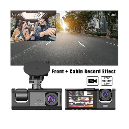 2-Inch Screen Wifi Link 1080P HD Dashcam with Night Vision 2 or 3 Lenses