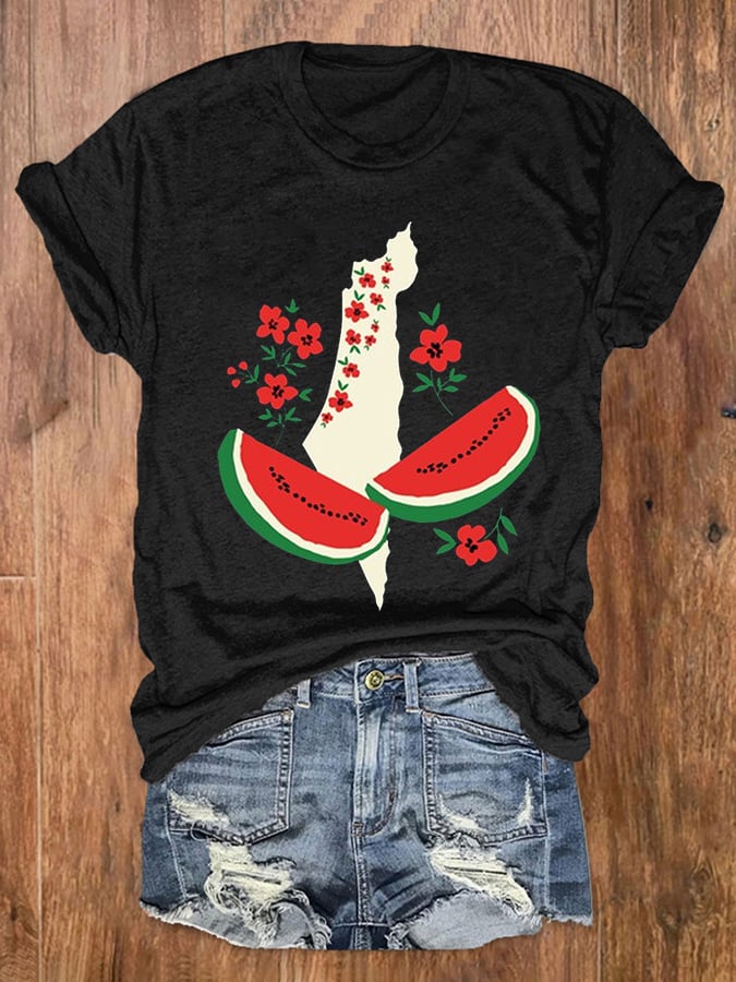 Women's This Is Not A Watermelon Free Palestine Tee