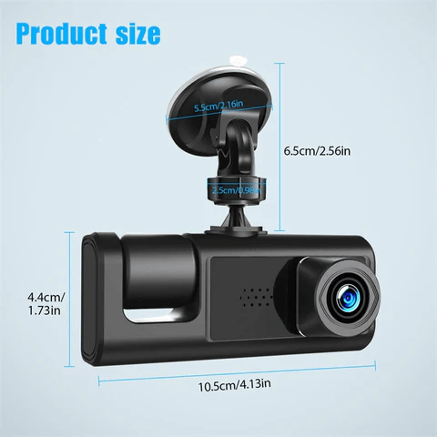 2-Inch Screen Wifi Link 1080P HD Dashcam with Night Vision 2 or 3 Lenses