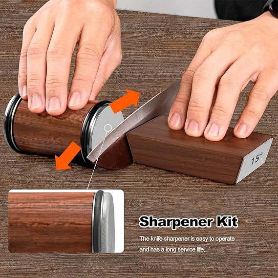 Diamond Rolling Knife Sharpener Set