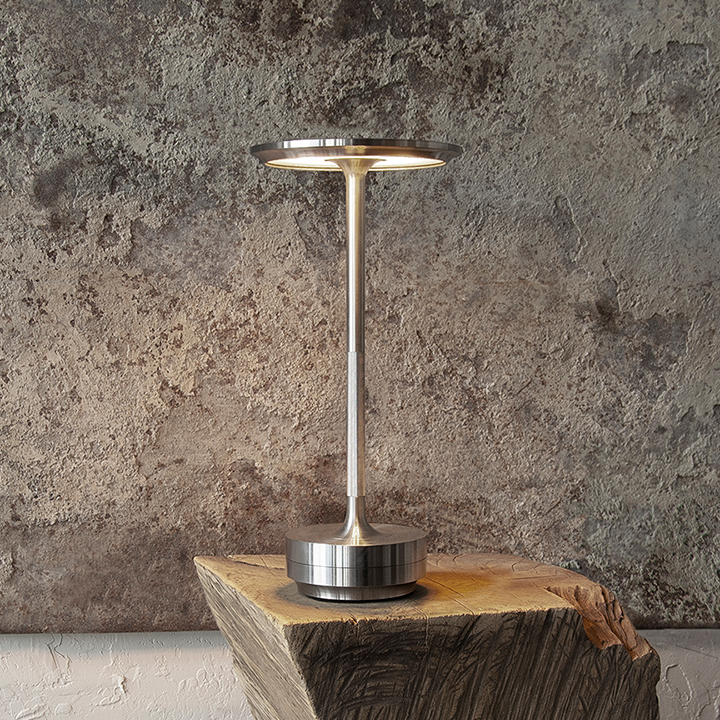 Metallic Cordless Waterproof Table Lamp