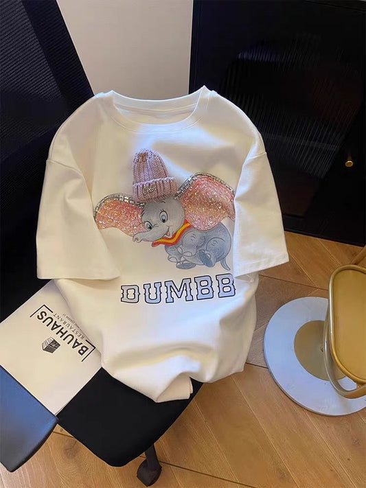 Dumbo 3D Printed + 3D wool hat Heavyweight Tee