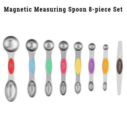 Stainless Steel Magnetic Measuring Spoons Set