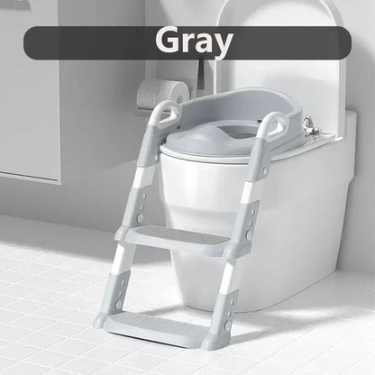 The Ultimate Child Toilet Folding Rack, Step Stool, and Seat Cover All-in-One!