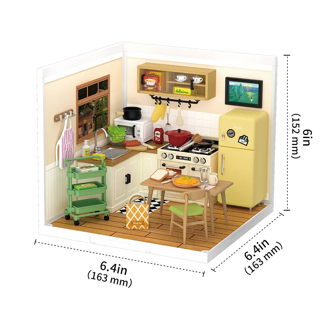 Happy Meals Kitchen DIY Plastic Miniature House