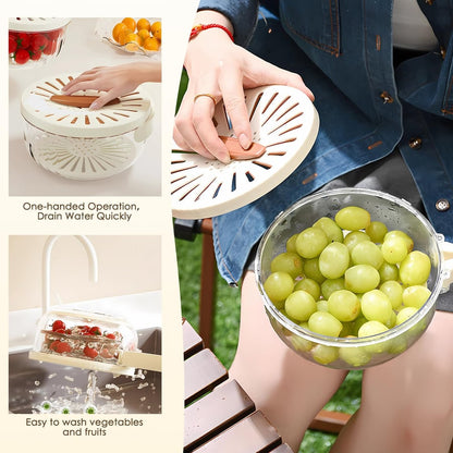 3 in 1 Kitchen Colanders Bowl