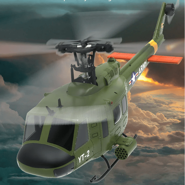 🚁YuXiang F07 UH-1D Gyro Stabilized Helicopter-RTF