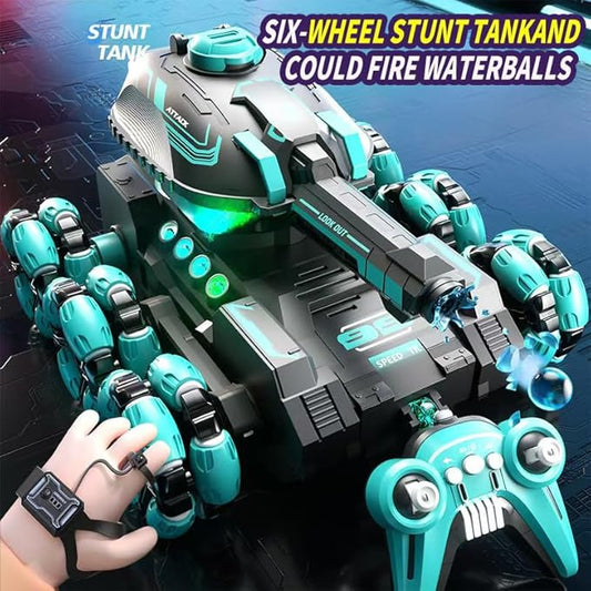 Remote Control Tank Six Wheel Stunt Car