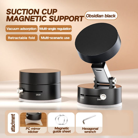 Foldable Portable Vacuum Magnetic Cell Phone Holder