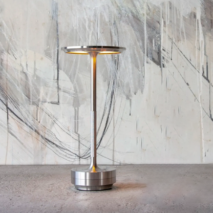 Metallic Cordless Waterproof Table Lamp