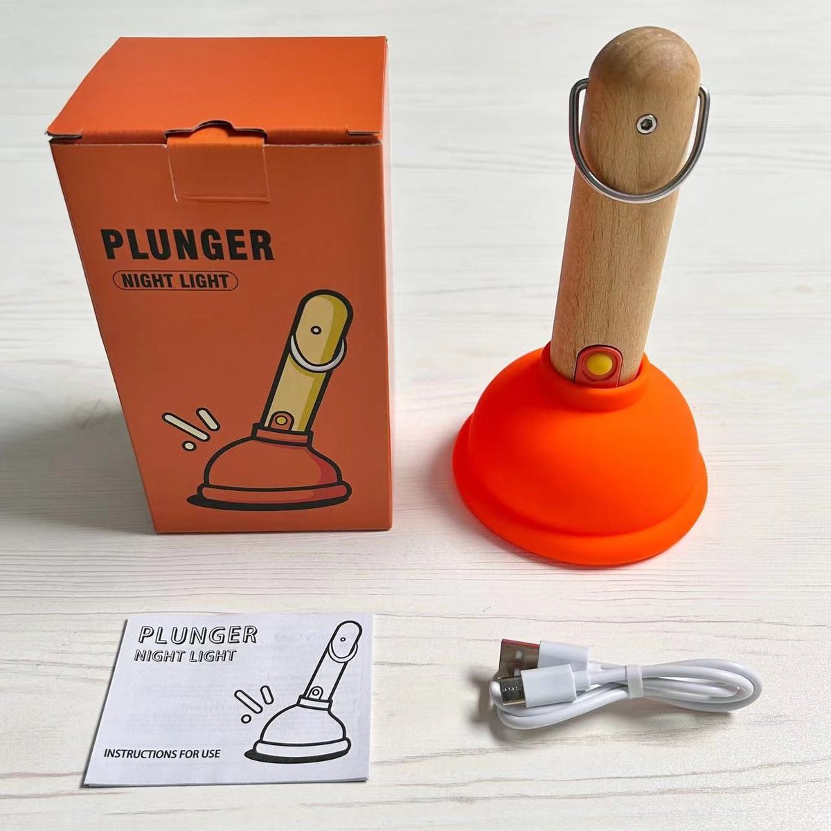 Cute Plunger Silicone Night Light