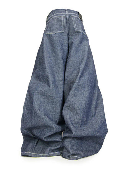 BIG BAGGY BLUE&BLACK DENIM