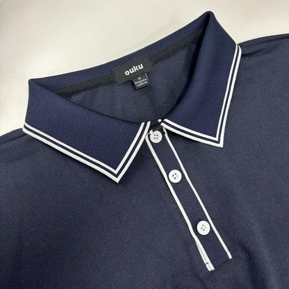 Men's Striped Detail Polo Shirt