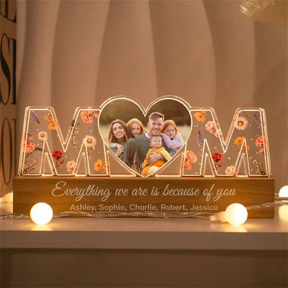 Personalized Letter Lamp Custom Photo Mother's Day Gift