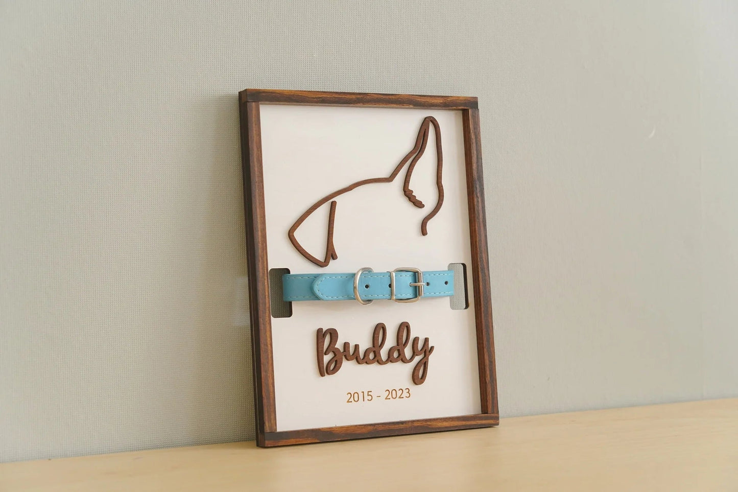 Personalized Pet Memorial Collar Frame