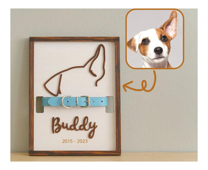 Personalized Pet Memorial Collar Frame