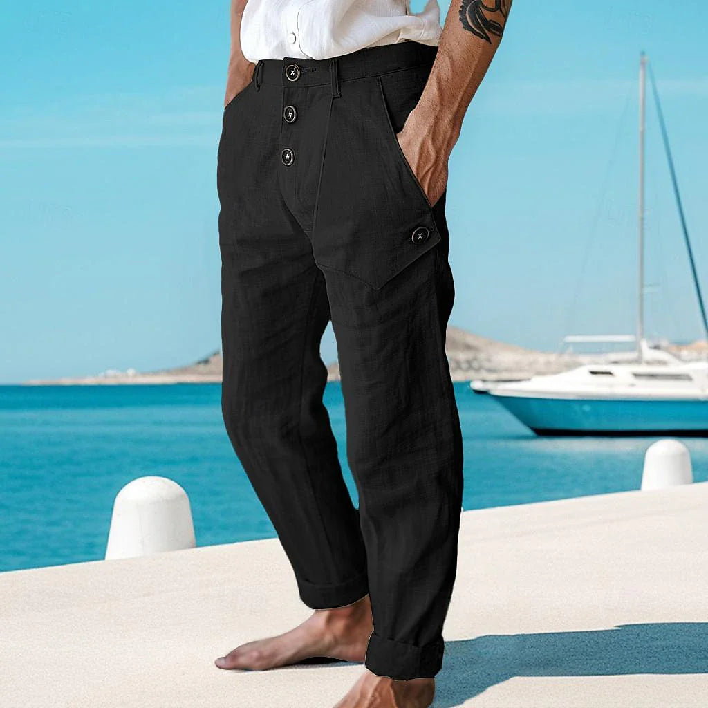 Men's Cotton Linen Trousers