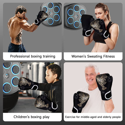 MUSIC BOXING MACHINE WITH BOXING GLOVES