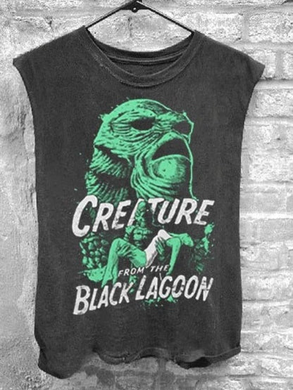 Horror Creature 100% Cotton Unisex Tank Top