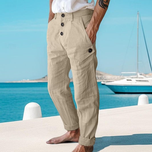 Men's Cotton Linen Trousers