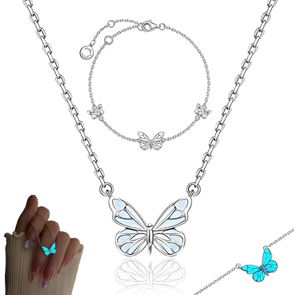 Fluorescent Necklace & Bracelet Set