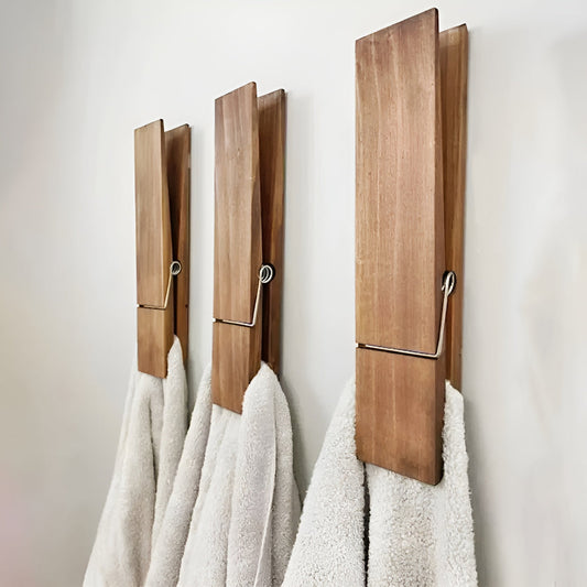 NATURA WOODEN TOWEL HOLDER