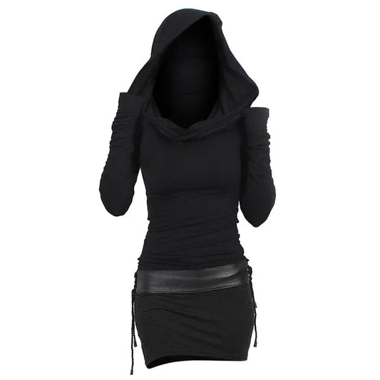 HOODED DRESS